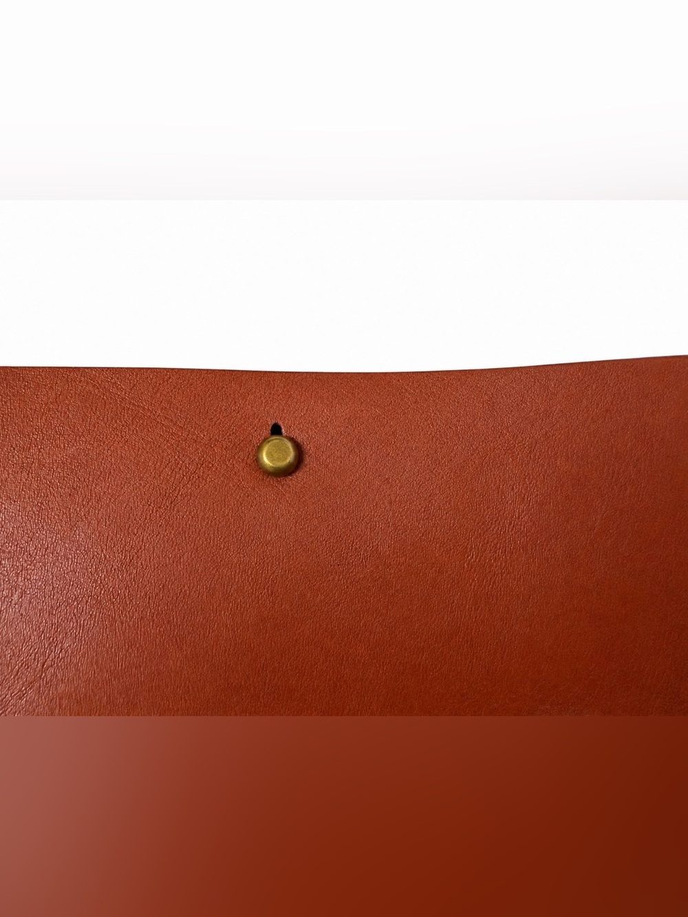 Madewell Cognac Brown Leather Crossbody saddle Bag Adjustable Strap - Picture 3 of 11